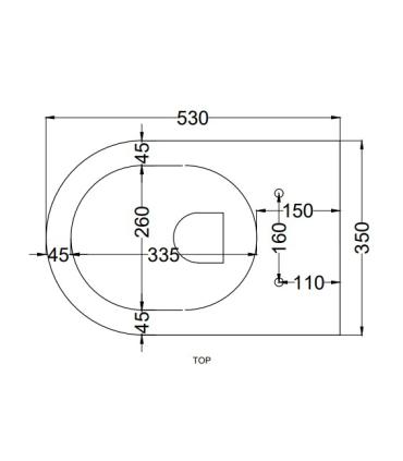 Ceramica Cielo Enjoy Back to wall WC Universal drain 35X53