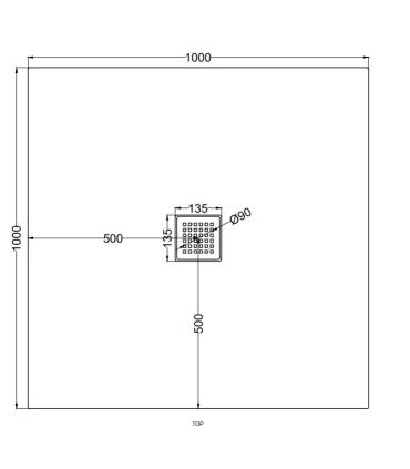 Receveur de douche Ceramica Cielo Infinito 90X160 hauteur 3