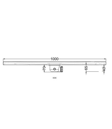 Ceramica Cielo Infinito Shower Tray 90X160 height 3