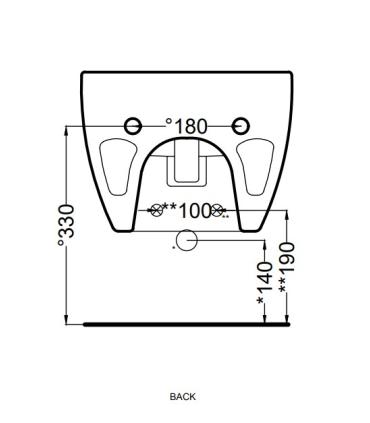 Ceramica Cielo Enjoy Bidet Sospeso monoforo 35X53 monoforo