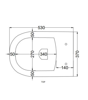 Vase suspendu fluide Ceramica Cielo 53X37