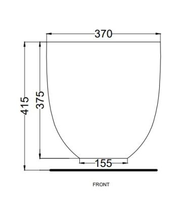 Vase suspendu fluide Ceramica Cielo 53X37