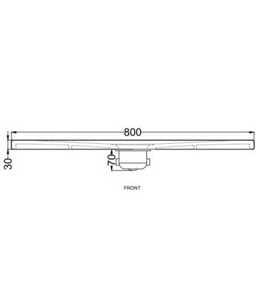 Receveur de douche Ceramica Cielo Infinito 90X160 hauteur 3