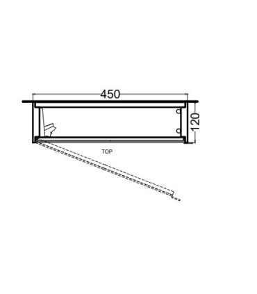 Ceramica Cielo Mirror Boîte haute 45X110