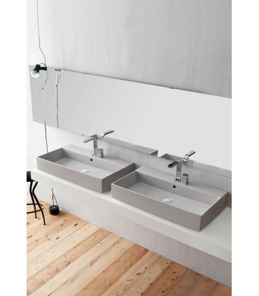 Ceramica Cielo Smile Wall-hung or countertop washbasin 80X46 single hole