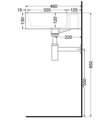 Ceramica Cielo Smile Lavabo suspendu ou à poser 80X46 monotrou