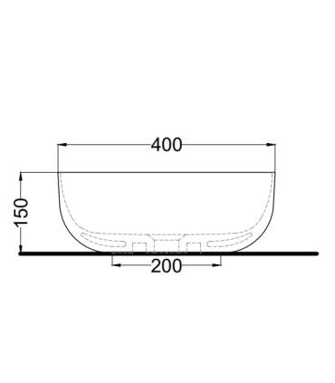 Ceramica Cielo Era Basin Small 40 without hole without overflow