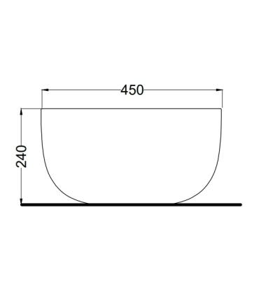 Ceramica Cielo Era Basin Small 40 without hole without overflow