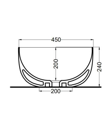 Ceramica Cielo Era Basin Small 40 without hole without overflow