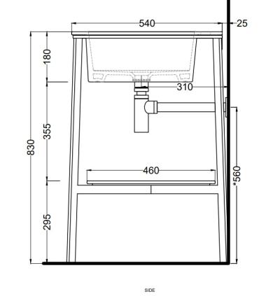 Ceramica Cielo I Catini Lavabo 100X54 altezza 18 monoforo