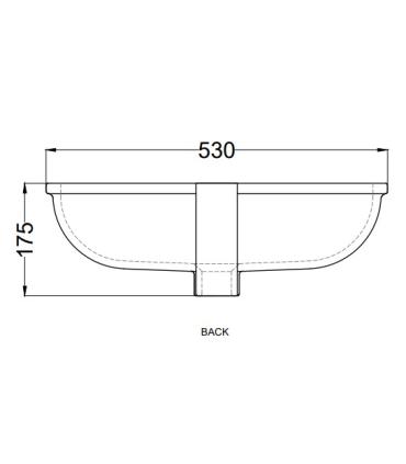 Ceramica Cielo Enjoy Lavabo sous planRectang.41,5X53