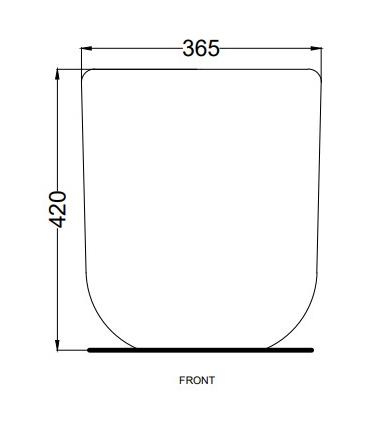 Ceramica Cielo Era Rimless floor vase 52X36.5