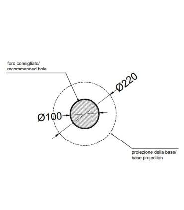 Ceramica Cielo Tino Countertop basin diameter 43 without hole