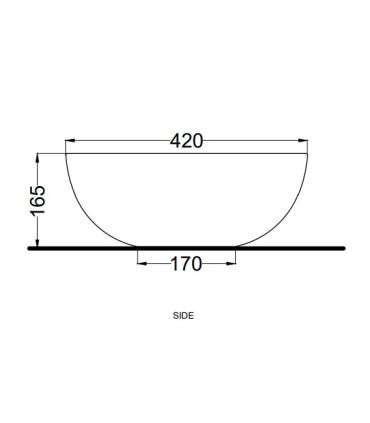 Ceramica Cielo Eco Small Oval Basin 58X42