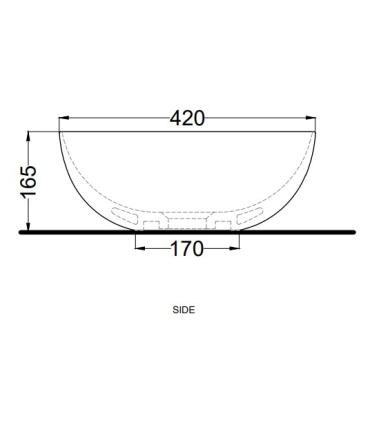 Ceramica Cielo Eco Small Oval Basin 58X42