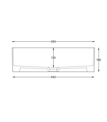 Ceramica Cielo Theo Oval countertop washbasin 55X40