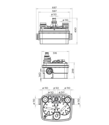 Ceramica Cielo Shui Lavabo Ciotola diametro 40 altezza 18,5