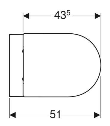 Geberit Acanto Suspended WC rimfree