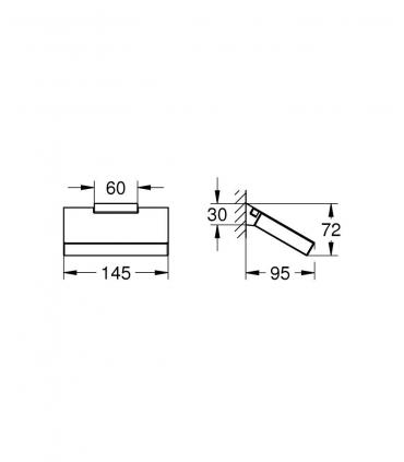 Portarotolo con coperchio, Grohe Selection Cube art.40781000