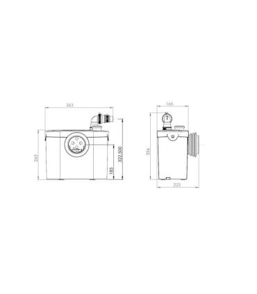 SaniTOP Silence trituratore wc e lavabo