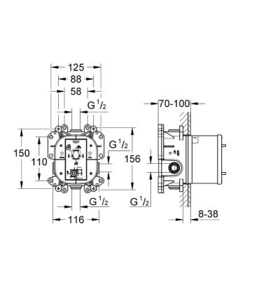 Grohe Corpo incasso Rapido Universale