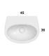 Lavabo suspendu Ceramica Globo Grace Gr045 45X36