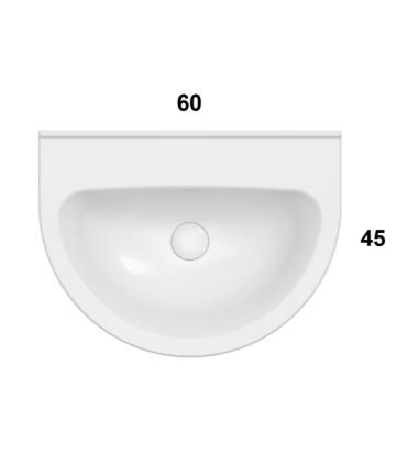 Lavabo suspendu Ceramica Globo Grace Grn60 60X45