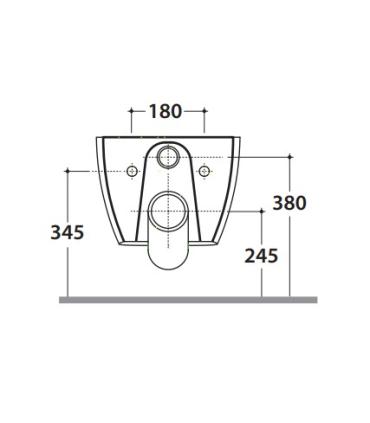 Ceramica Globo Genesis Gns03 Vaso Sospeso senza brida