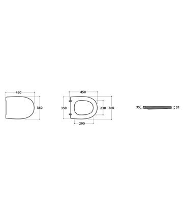 Ceramica Globo 4All  Sedile WC