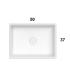 Ceramica Globo Forty3 Fo050 Countertop washbasin 50X37