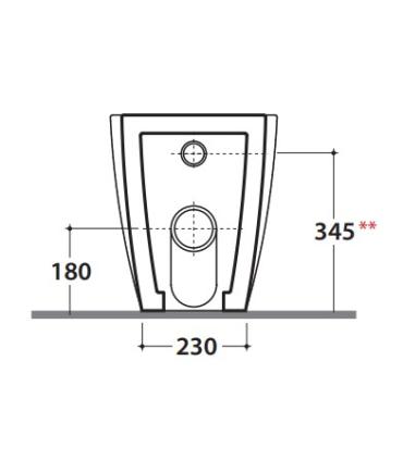 Ceramica Globo 4All Md004 Back to wall floor vase 54X36