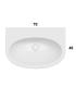 Ceramica Globo 4All Md070 Lavabo 70X48 Bianco