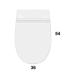 Ceramica Globo 4All Mds03 Wall-hung bidet 54X36 single hole