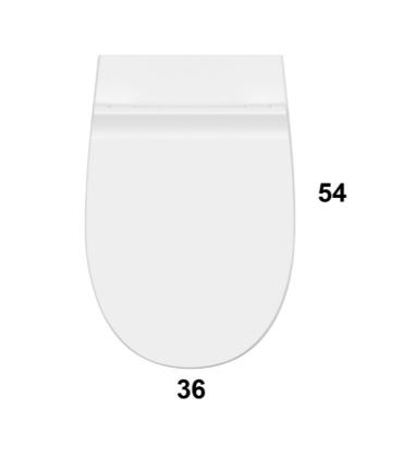 Ceramica Globo 4All Mds03 Wall-hung bidet 54X36 single hole