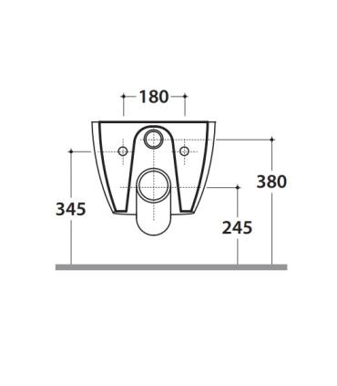 Ceramica Globo 4All Mds03 Bidet sospeso 54X36 monoforo