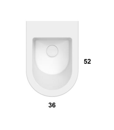 Ceramica Globo Forty3 Fos10 Suspended Bidet 52X36