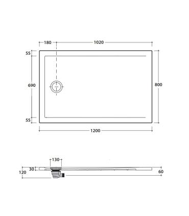 Ceramic Globo Docciatre Shower Tray