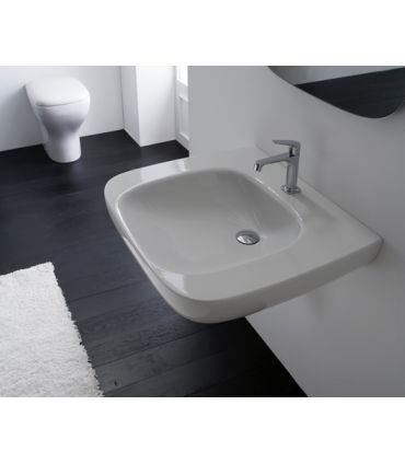 Lavabo Ceramica Globo Genesis Gea070 pour personnes handicapées 70X60