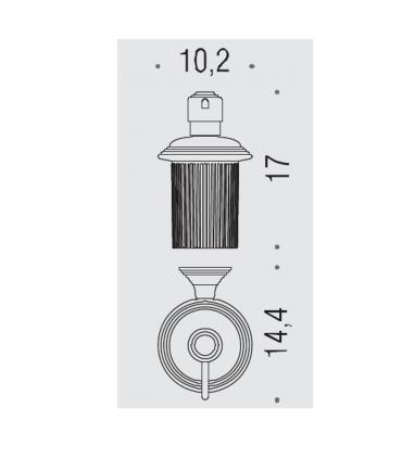 Dispenser sapone a parete Colombo Hermitage B93350