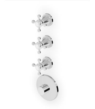 Zucchetti taps Agora Zag661 external part thermostatic shower mixer 3 outlets