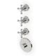 Zucchetti taps Agora Zag661 external part thermostatic shower mixer 3 outlets