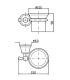 Zucchetti rubinetteria Delfi Zac213 porta bicchiere Vetro