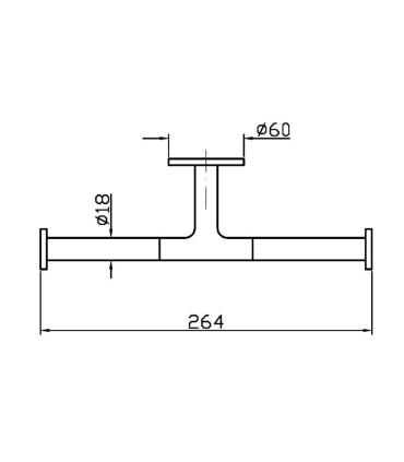 Zucchetti robinets Pan Zac631 Porte-rouleau double