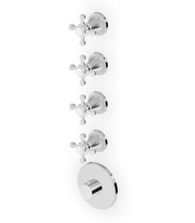 Zucchetti taps Agora Zag662 external part thermostatic shower mixer 4 outlets