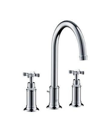 Robinet traditionnel trois trous haut lavabo Hansgrohe axor montreux