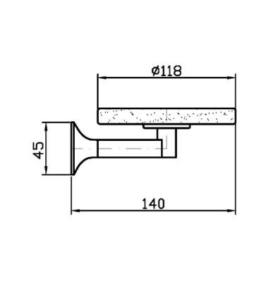 Zucchetti taps Bellagio Zac510 Wall mounted soap holder