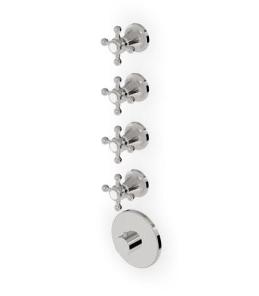 Zucchetti taps Agora Zag662 external part thermostatic shower mixer 4 outlets