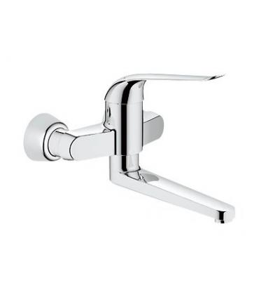 Wall mounted mixer Spout long for washbasin Grohe collection euroeco