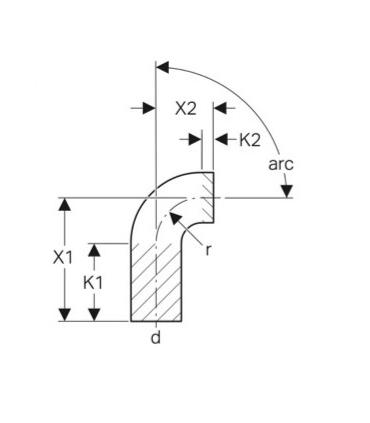 Geberit Curva Pe 45G Long Stem