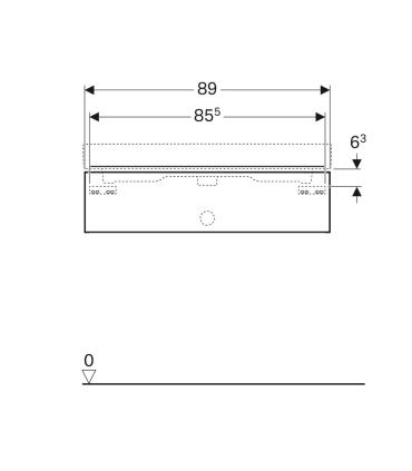 Geberit Icon Base Sospesa 90X47